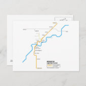 Briefkaart van de metro Edmonton (Voorkant / Achterkant)