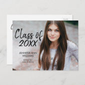 Briefkaart van de minimalistische fotograafpartij (Voorkant / Achterkant)