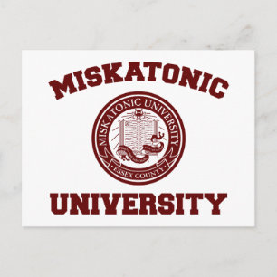 Briefkaart van de Miskatonic University