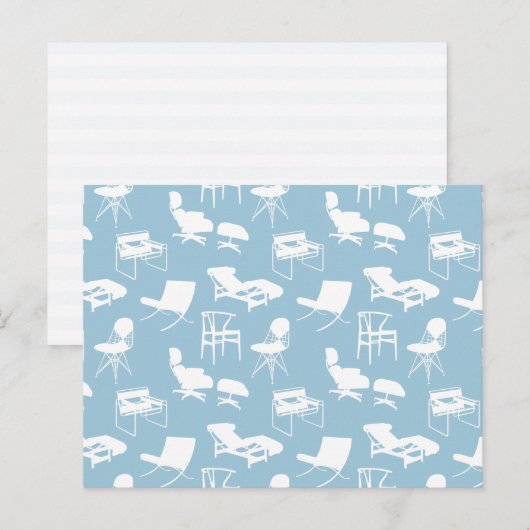 Briefkaart van de Moderne Voorzitters uit de midde (Voorkant / Achterkant)