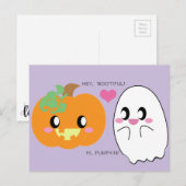 BRIEFKAART van de mooie Pumpkin-liefhebber (Voorkant / Achterkant)