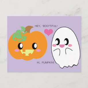 BRIEFKAART van de mooie Pumpkin-liefhebber