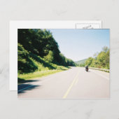 Briefkaart van de motorrijder — een mooie ride (Voorkant / Achterkant)