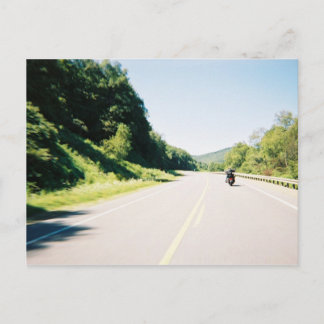 Briefkaart van de motorrijder — een mooie ride