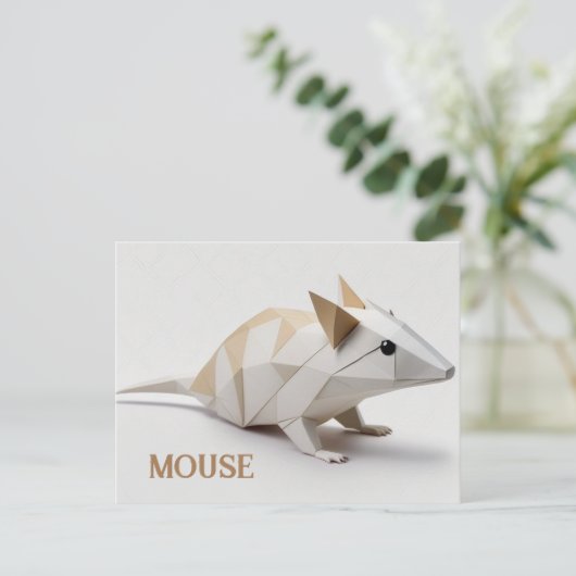 Briefkaart van de muis (Staand voorkant)
