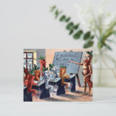 Briefkaart van de muziekklasse  wortelen (Staand voorkant)