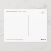 Briefkaart van de nachtelijke bliksemwolken in Flo (Achterkant)