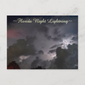 Briefkaart van de nachtelijke bliksemwolken in Flo (Voorkant)