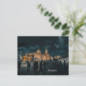 Briefkaart van de nachtelijke nachtelijke ligging (Staand voorkant)