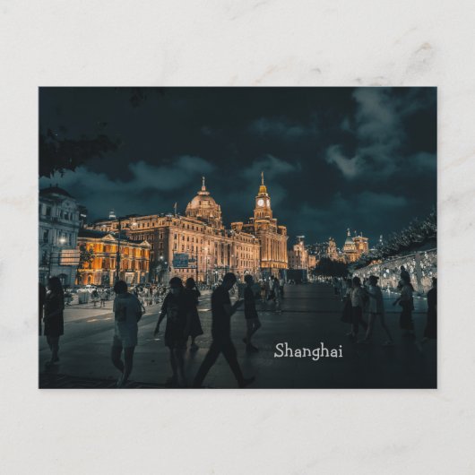 Briefkaart van de nachtelijke nachtelijke ligging (Voorkant)