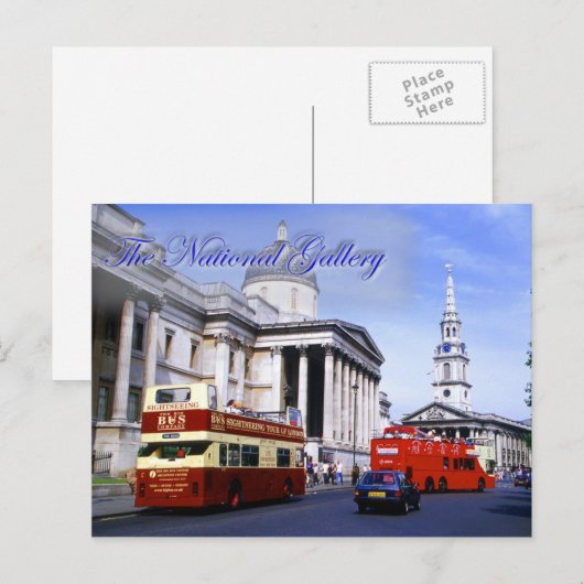 Briefkaart van de nationale galerij (Voorkant / Achterkant)
