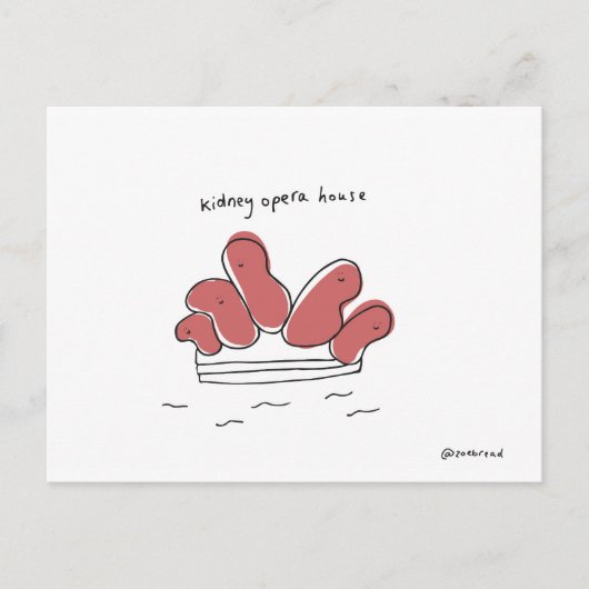 briefkaart van de nieren opera (Voorkant)