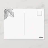 Briefkaart van de offerte van eikenbladeren en ei (Achterkant)