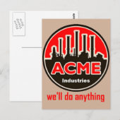 briefkaart van de officiële acme - industrie (Voorkant / Achterkant)
