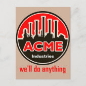 briefkaart van de officiële acme - industrie (Voorkant)
