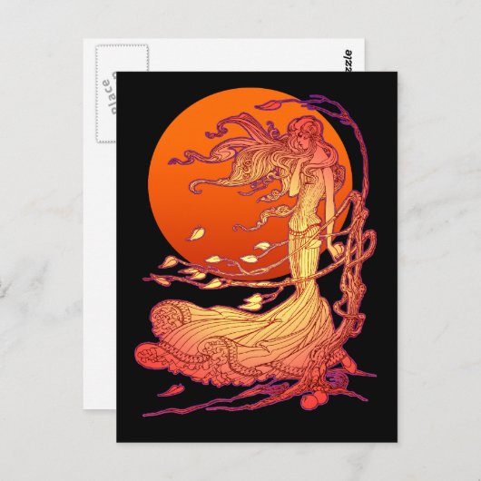 Briefkaart van de oktoberwind (Voorkant / Achterkant)