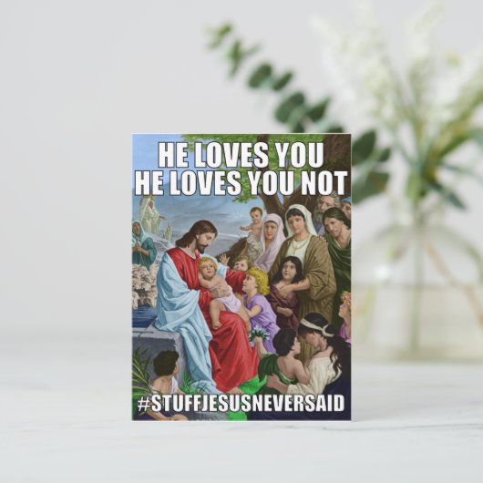 Briefkaart van de Onverwisselbare Liefde (SJNS) (Staand voorkant)