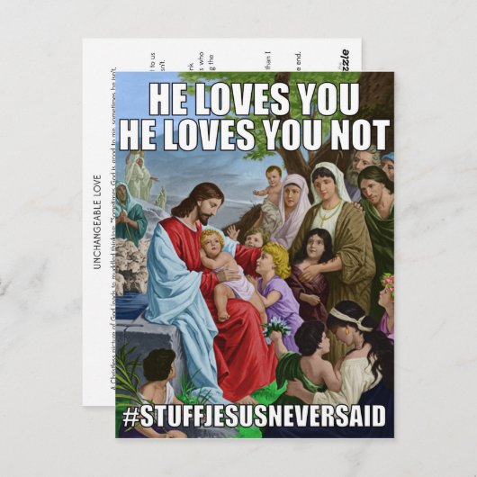 Briefkaart van de Onverwisselbare Liefde (SJNS) (Voorkant / Achterkant)