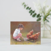 Briefkaart van de oorspronkelijke cichorei (Staand voorkant)