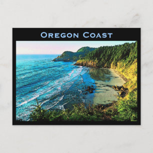 Briefkaart van de oregonkusten