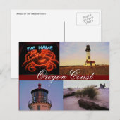 Briefkaart van de oregonkusten (Voorkant / Achterkant)