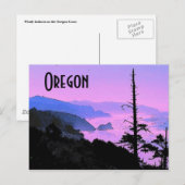 Briefkaart van de oregonkusten (Voorkant / Achterkant)