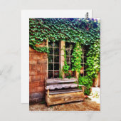 Briefkaart van de oude wijngaarden op de Bench Ivy (Voorkant / Achterkant)