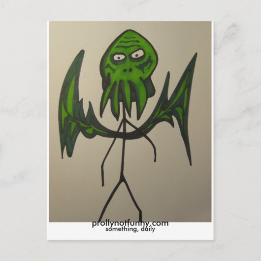 briefkaart van de oudere god (Voorkant)