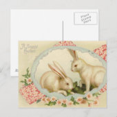  Briefkaart van de Paasdag Bunny Holiday (Voorkant / Achterkant)