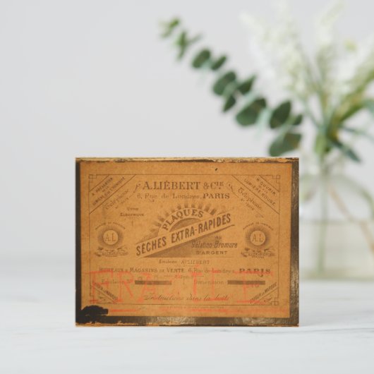 Briefkaart van de Parisian Box (Staand voorkant)