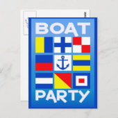 Briefkaart van de partij bij de Maritieme Maritiem (Voorkant / Achterkant)