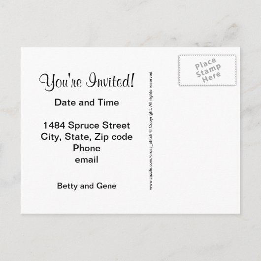 Briefkaart van de Partij voor de opwarming van de  (Achterkant)