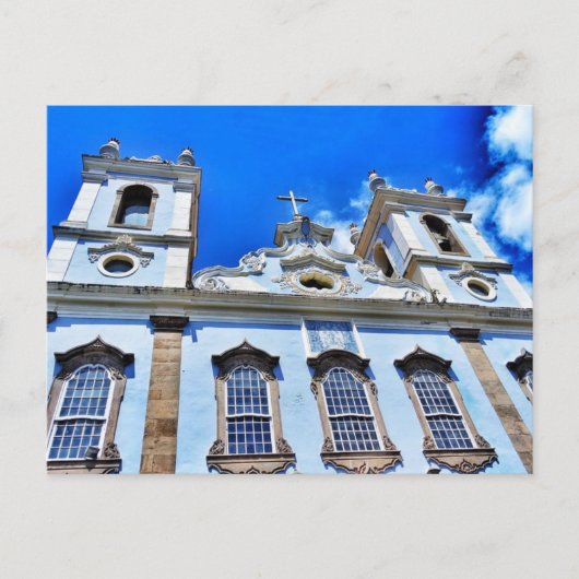 Briefkaart van de Pelorinho Church (Voorkant)