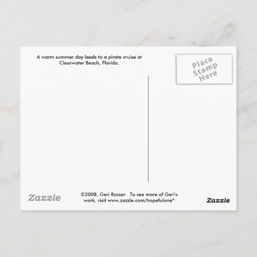 Briefkaart van de perroncruise van het kletwaterst (Achterkant)