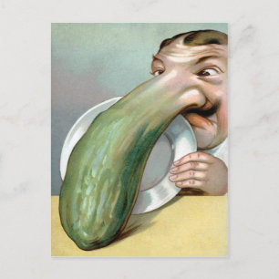 Briefkaart van de  pickle Nose