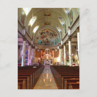 Briefkaart van de Pompeii-kerk