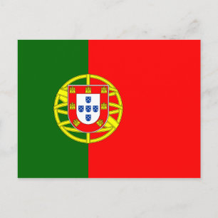 Briefkaart van de Portugese vlag