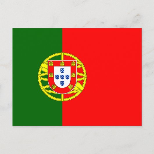 Briefkaart van de Portugese vlag (Voorkant)