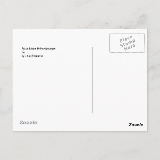 Briefkaart van de Post-Apocalypse #5 Fin (Achterkant)