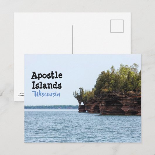 Briefkaart van de posteilanden (Voorkant / Achterkant)