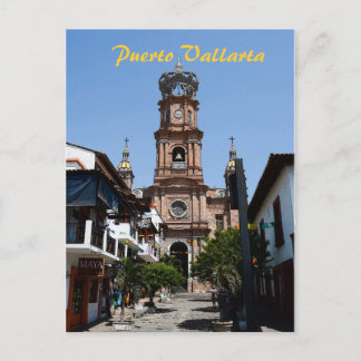 Briefkaart van de Puerto Vallarta-kerk