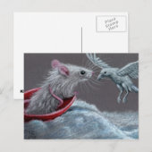 Briefkaart van de Raaf van de rat het Witte (Voorkant / Achterkant)