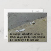 Briefkaart van de Rainpocalypse #2 van de Post-Apo (Voorkant / Achterkant)