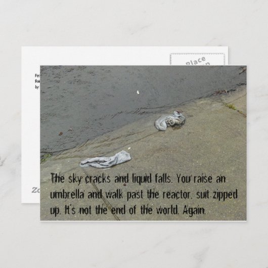 Briefkaart van de Rainpocalypse #2 van de Post-Apo (Voorkant / Achterkant)