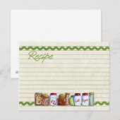 Briefkaart van de recept voor suiker en specerijen (Voorkant / Achterkant)