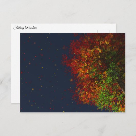 Briefkaart van de regenboog (Voorkant / Achterkant)