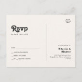 Briefkaart van de Regenboogbruiloft RSVP van de mo (Achterkant)