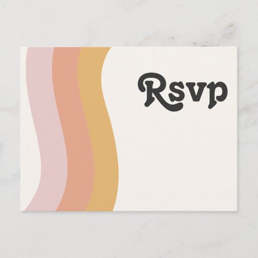 Briefkaart van de Regenboogbruiloft RSVP van de mo (Voorkant)