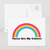Briefkaart van de regenboogpride (Voorkant / Achterkant)