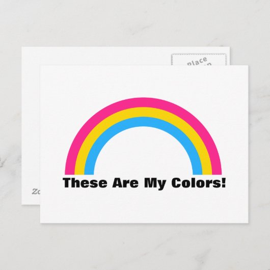 Briefkaart van de regenboogpride (Voorkant / Achterkant)